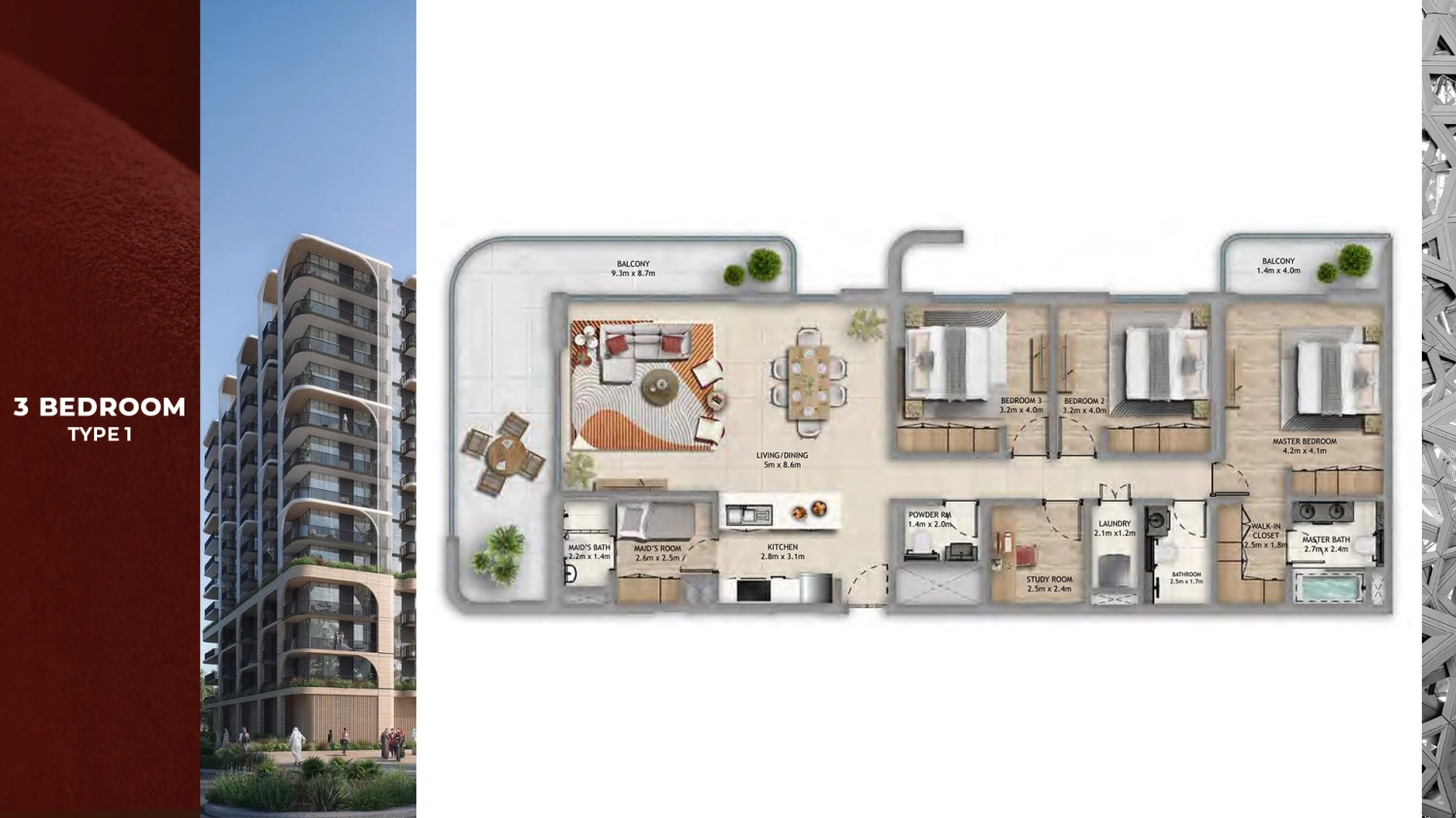 3 BR - Type A